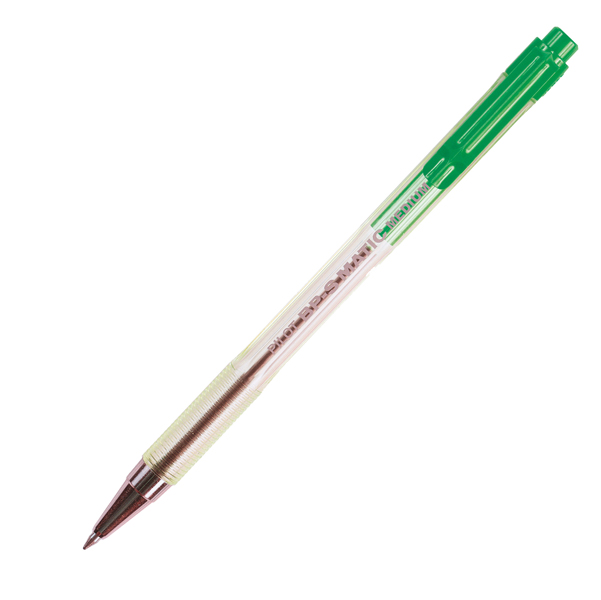 Penna a sfera a scatto BP S Matic  - punta fine 0,7mm - verde - Pilot