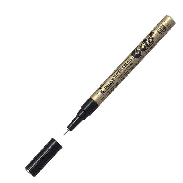 Marcatore Pilot Super  Color - punta extra fine 1,0mm - gold - Pilot