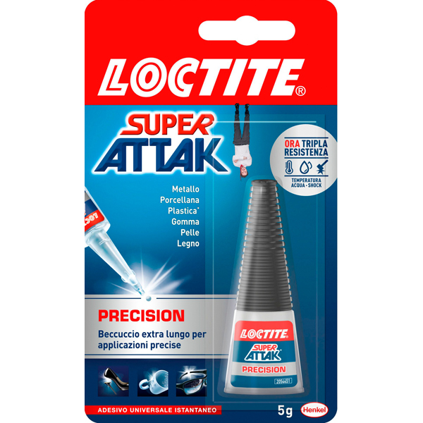 Colla Super Attak Precision - 5 gr - trasparente - Loctite