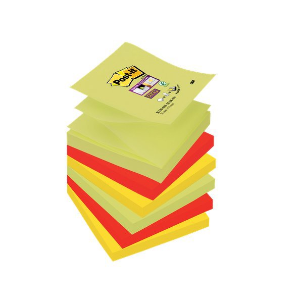 Ricariche di foglietti Post-it  Super Sticky Z-Notes colorate