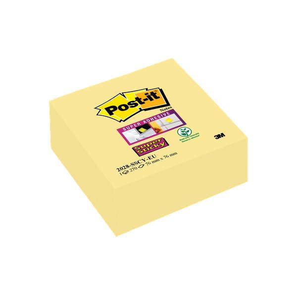 Foglietti Post-it  Super Sticky Giallo Canary 