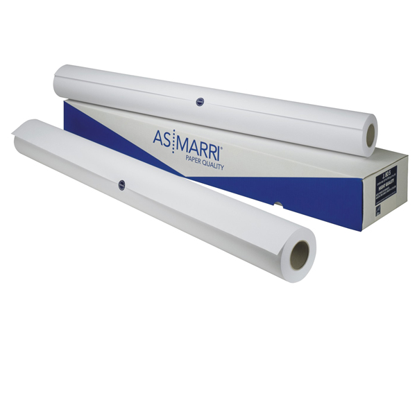 Carta Inkjet plotter J.80S - 625 mm x 50 mt - 80 gr - opaca - bianco - As Marri