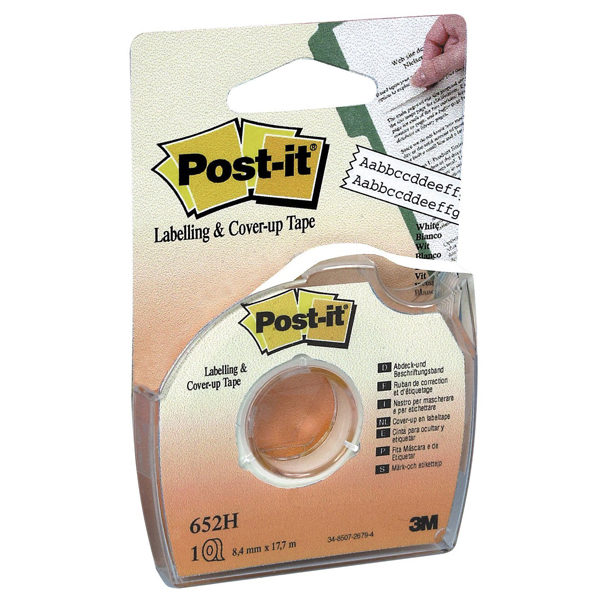 Correttore a nastro Post it® Cover Up - 8,4mm x 17,7mt - Post it®