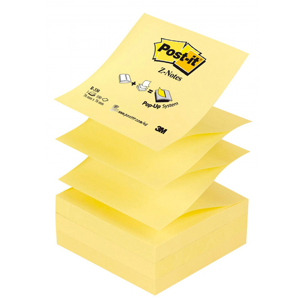 Blocco 100fg post-it z-notes r330 giallo canary