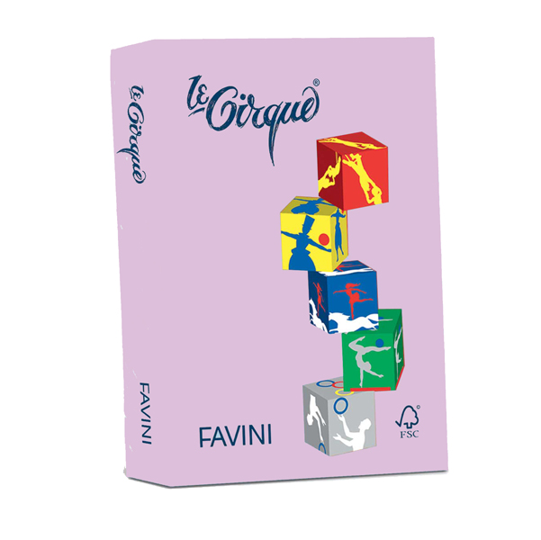 Fogli colorati A4 carta colorata lilla Le Cirque Favini 80 gr A719504 -  Etichette Multiuso