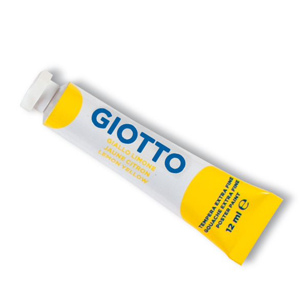 Tempera Tubo 4 - 12ml - giallo limone - Giotto