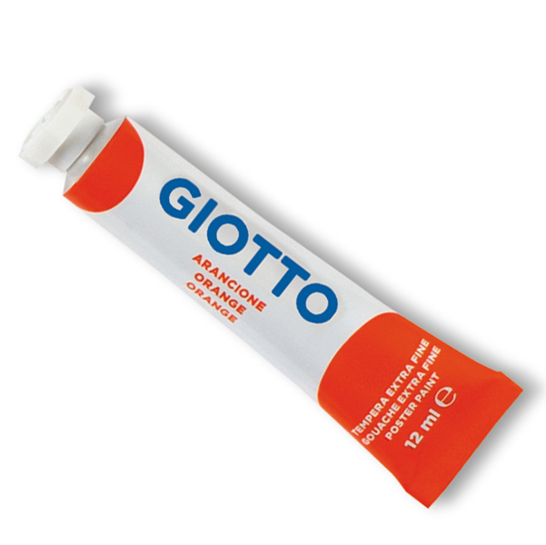 Tempera Tubo 4 - 12ml - arancione - Giotto