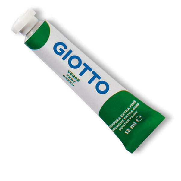 Tempera Tubo 4 - 12ml - verde - Giotto