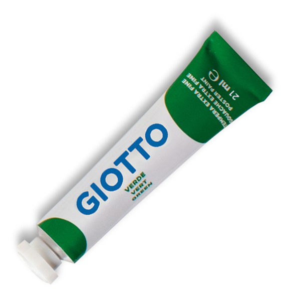 Tempera Tubo 7 - 21ml - verde - Giotto