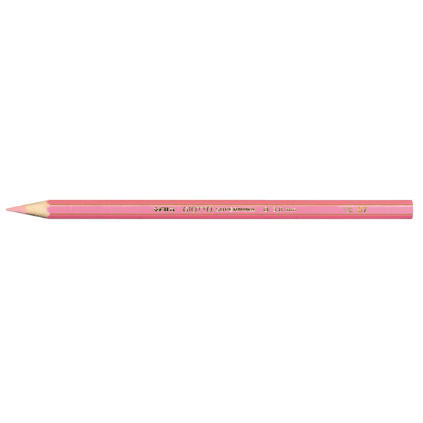 Supermina pastelli colorati - esagonali Ø 7,6mm lunghezza 18cm e mina Ø 3,8mm - rosa - Giotto