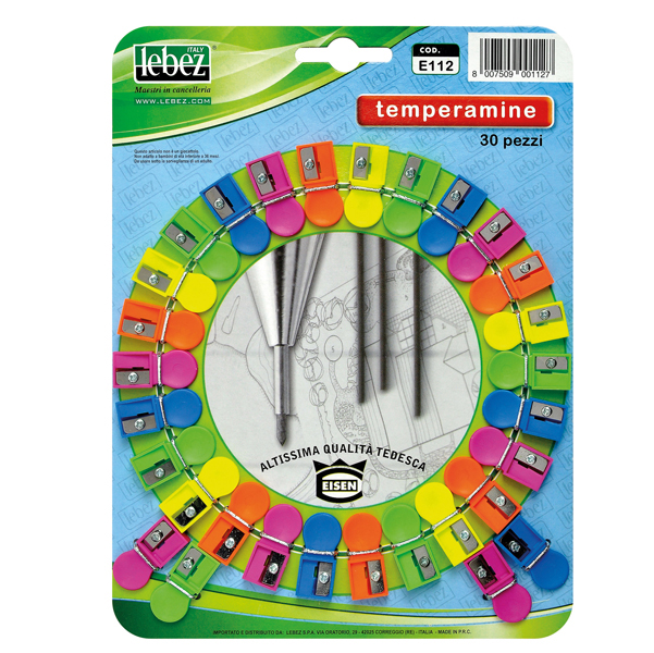 Temperamine E112 senza contenitore - colori assortiti - Lebez - conf. 30 pezzi