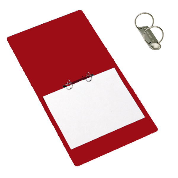 Raccoglitore Presspan - 2 anelli 25 mm - dorso 3 cm - 25x33 cm - rosso - Cartotecnica del Garda