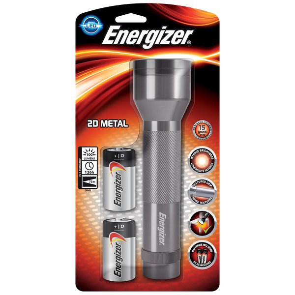 Torcia Energizer metal LED 2 D