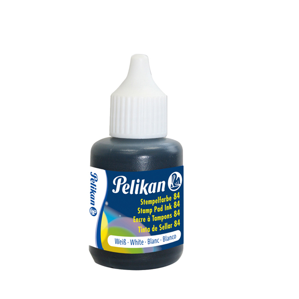 Inchiostro 84 - 30 ml - resistente all\acqua - bianco - Pelikan
