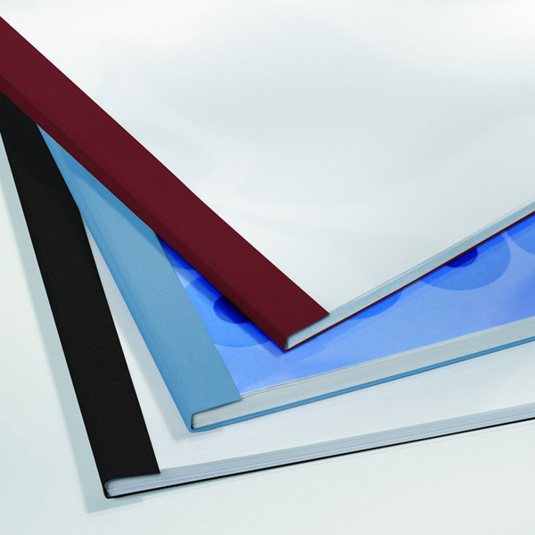Cartelline termiche Business Line - 6 mm - leather blu - GBC - scatola 100 pezzi