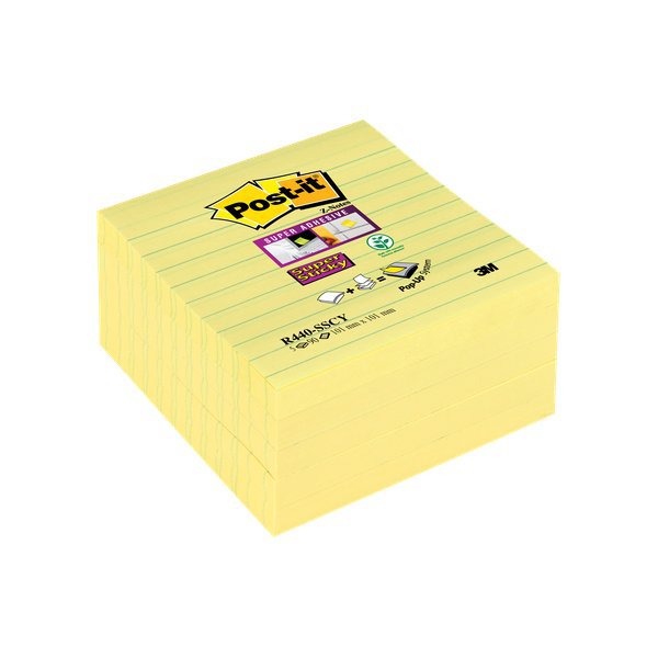 Foglietti per dispenser Post-it  Super Sticky Z-Notes XL a righe