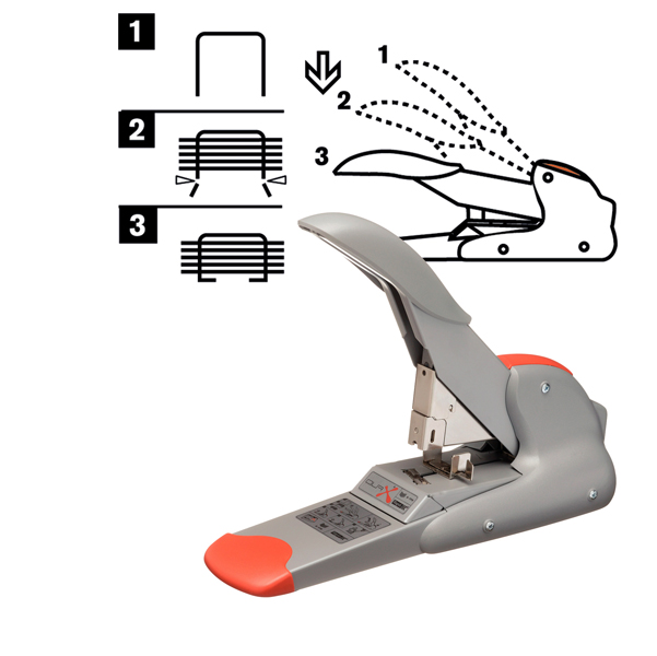 Cucitrice da tavolo Rapid DUAX® Heavy Duty - capacità massima 170 fogli - grigio - Rapid