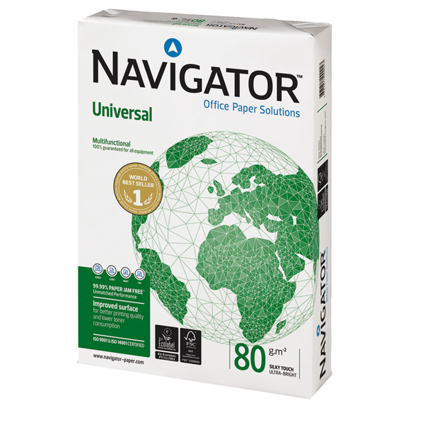 Carta Universal - A3 - 80 gr - bianco - Navigator - conf. 500 fogli