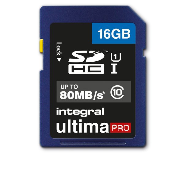 Flash memory card Integral - 16 GB - INSDH16G10-80U1 - Ufficio.com