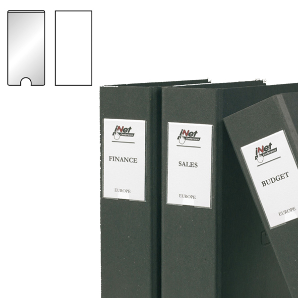 Portaetichette adesivo - PPL - 25x75 mm - trasparente - 3L - conf. 12 pezzi