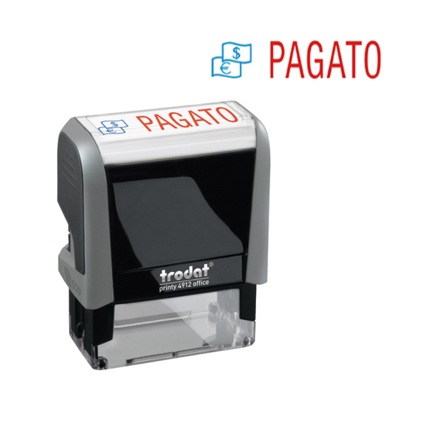 Timbro Office Printy Eco - PAGATO - 47x18 mm - Trodat®
