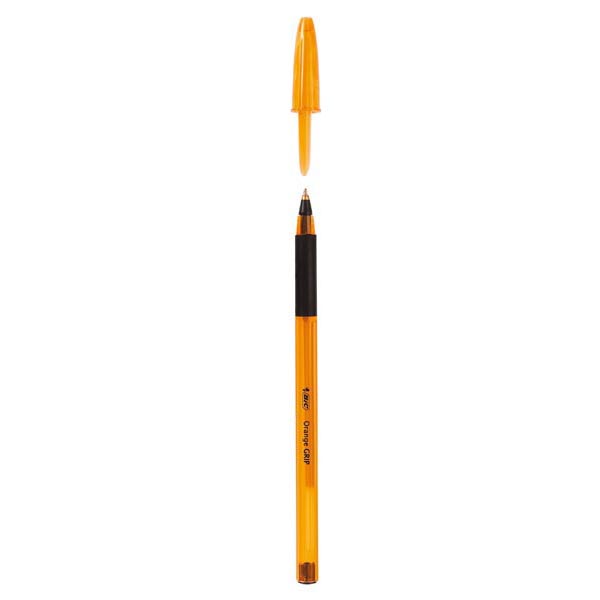 Penna a sfera Orange Grip  - punta 0,8mm - nero - Bic  - conf.20 pezzi