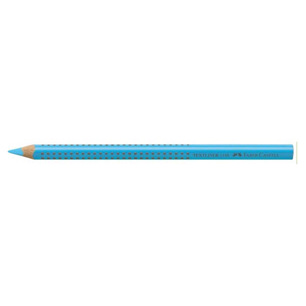 Matita evidenziatore Textliner Dry 1148 Grip Jumbo - diametro mina 5,4mm - azzurro - Faber Castell