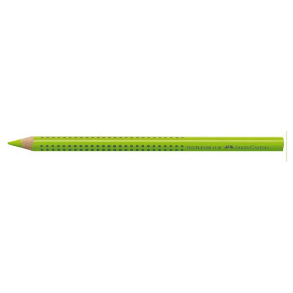 Matita evidenziatore Textliner Dry 1148 Grip Jumbo - diametro mina 5,4mm - verde - Faber Castell