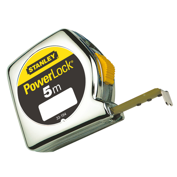 Flessometro PowerLock - 5 mt - larghezza nastro 19 mm - Stanley