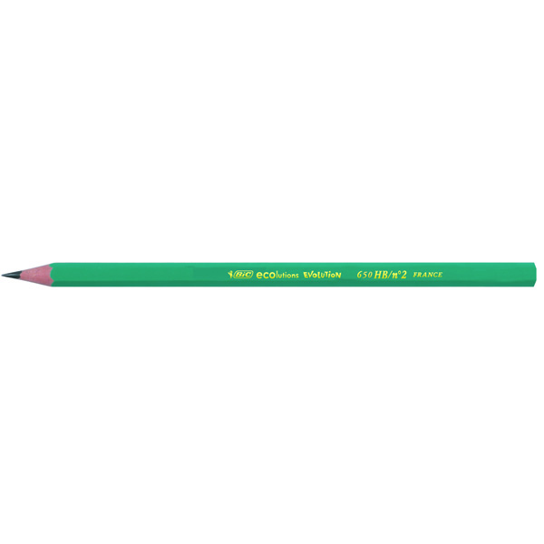 Matita in resina Ecolutions Evolution Graphite 650 - gradazione HB - Bic - conf. 12 pezzi