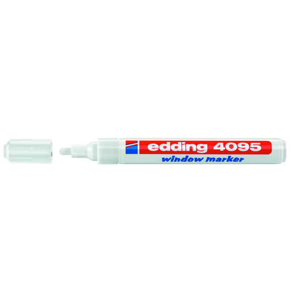 Marcatore Edding 4095 - punta tonda da 2,00-3,00mm - bianco - Edding