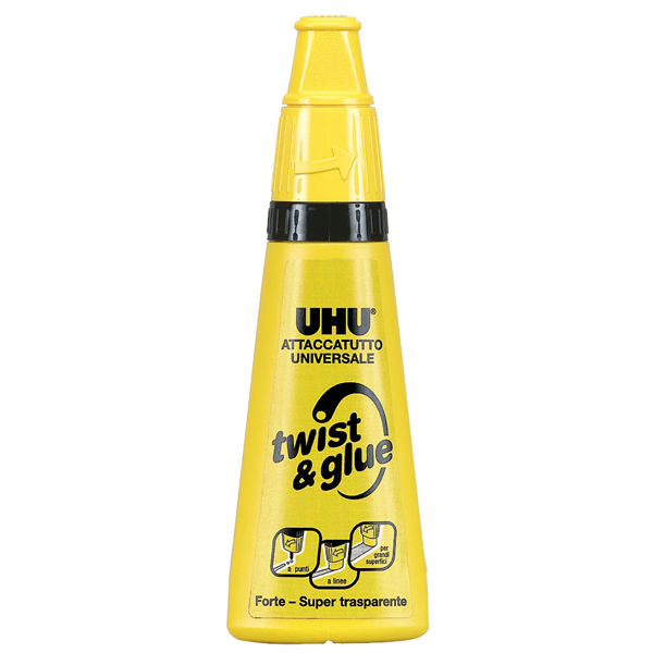 Attaccatutto Twist&Glue ReNature - 35 ml - senza solventi - bianco - UHU®