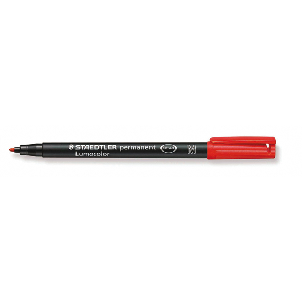 Pennarello Lumocolor Permanent 317 - punta 1,0mm - rosso - Staedtler