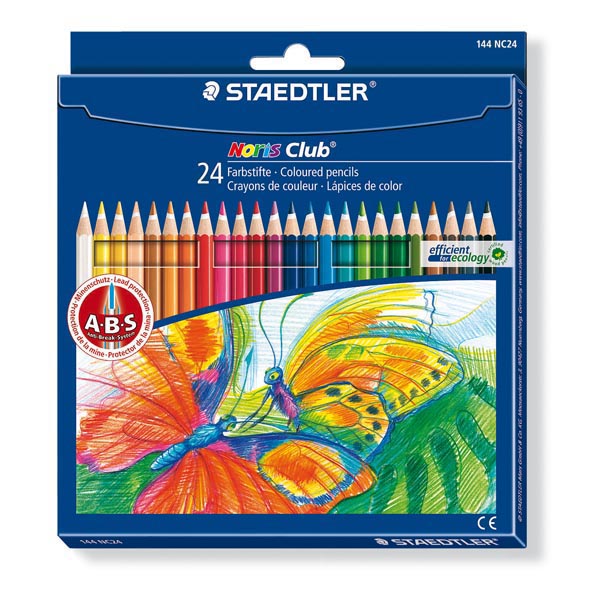 Astuccio 24 pastelli colorati 144 Noris Club - Staedtler