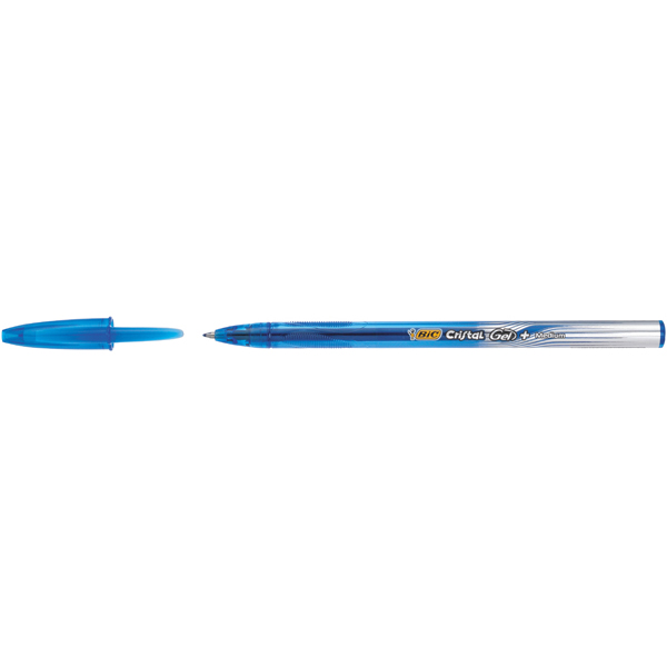 Penna a sfera Cristal Gel - punta 0,8mm - blu  - Bic - conf. 20 pezzi