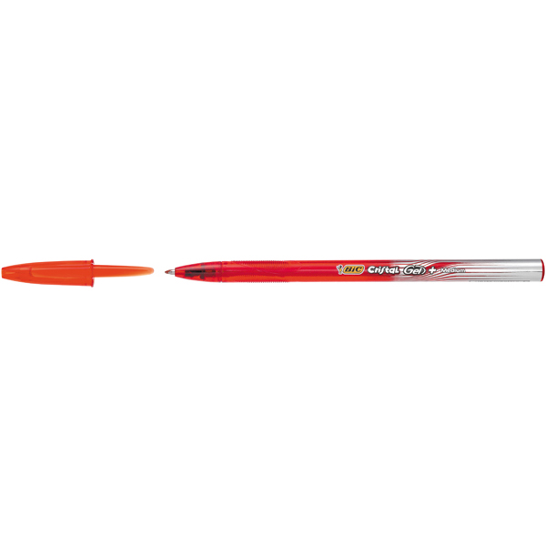 Penna a sfera Cristal Gel  - punta 0,8mm  - rosso- Bic - conf. 20 pezzi