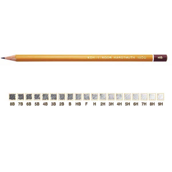 Scatola 12 matite h1500 2h koh.i.noor