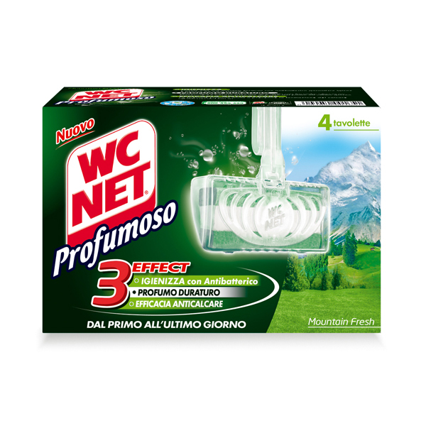 Tavoletta Profumoso Mountain Fresh - WC Net - 4 gabbiette da 34 gr