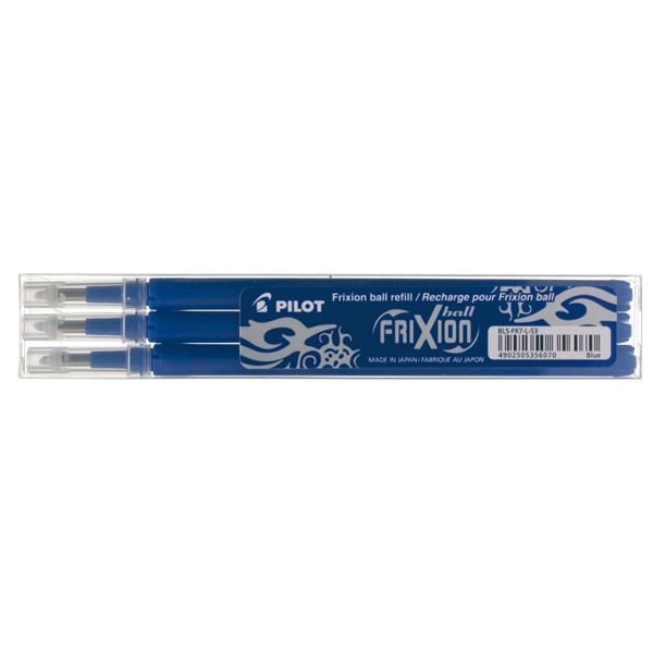 Refill a sfera Frixionball - punta 0,7mm  - blu - Pilot - conf. 3 pezzi