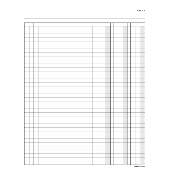 Registro libro inventari - 31 x 24,5cm - 92pg - numerate - Edipro