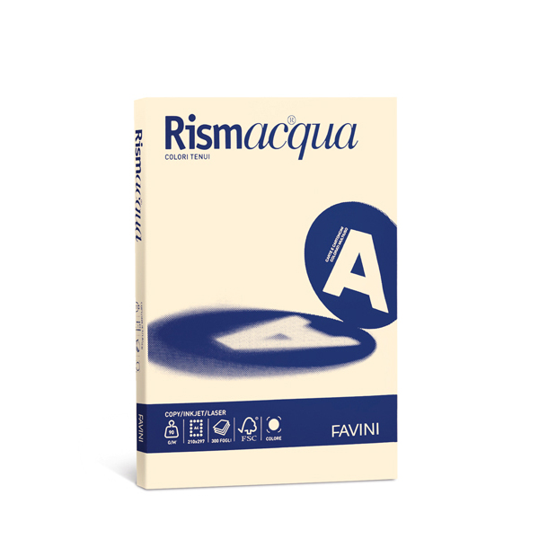Carta Rismacqua Small - A4 - 200 gr - camoscio 02 - Favini - conf. 50 fogli