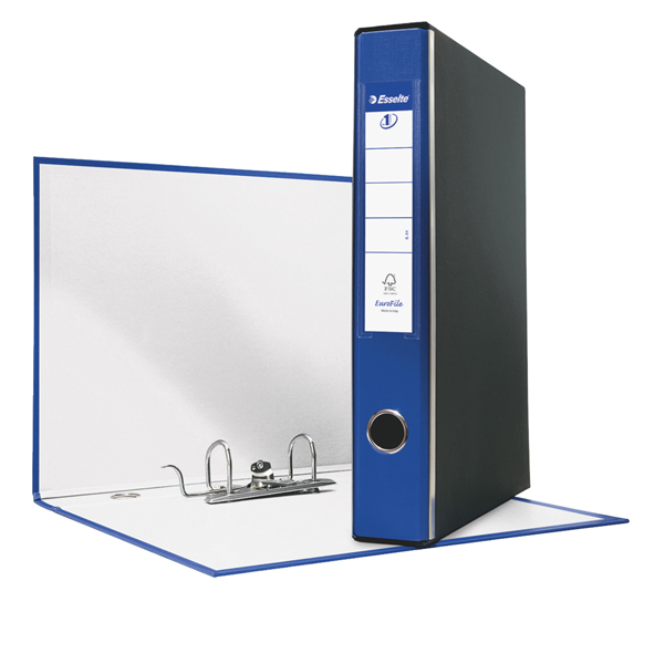 Registratore Eurofile G54 - dorso 5 cm - protocollo 23x33 cm - blu - Esselte