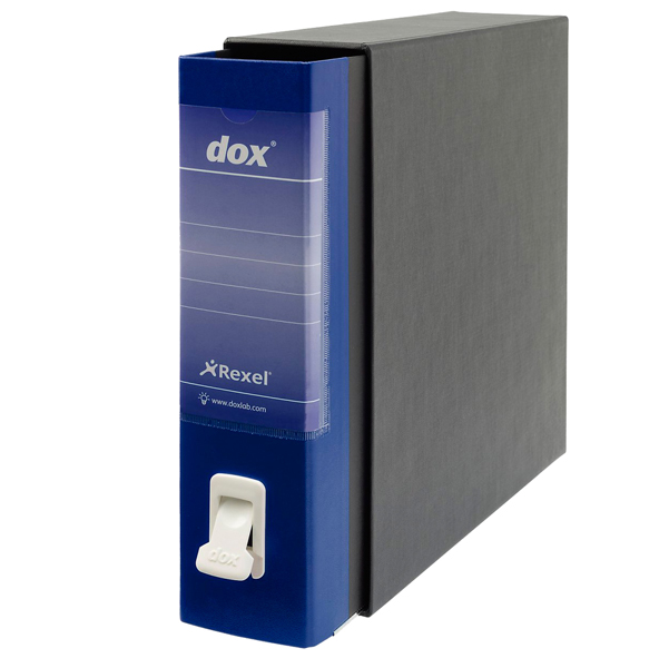 Registratore Dox 1 - dorso 8 cm - commerciale 23x29,7 cm - blu - Esselte