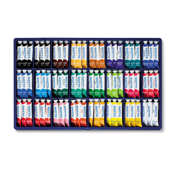 Vetrine assortimento - 12ml - colori assortiti - Giotto - 144 tubetti assortiti