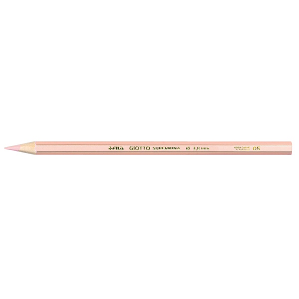 Supermina pastelli colorati - esagonali Ø 7,6mm lunghezza 18cm e mina Ø 3,8mm - rosa carne - Giotto