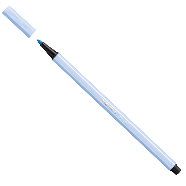 Pennarello Pen 68  punta feltro - tratto 1,0mm - blu ghiaccio - Stabilo - conf. 10 pezzi
