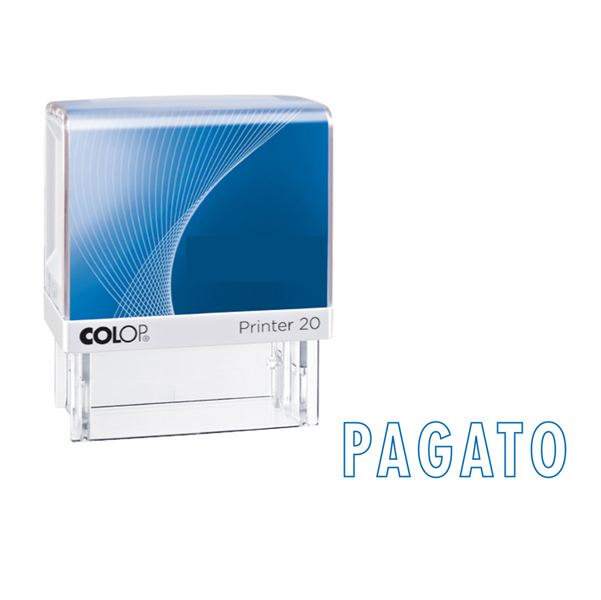 Timbro Printer 20/L G7 - PAGATO - autoinchiostrante - 14x38 mm - Colop®