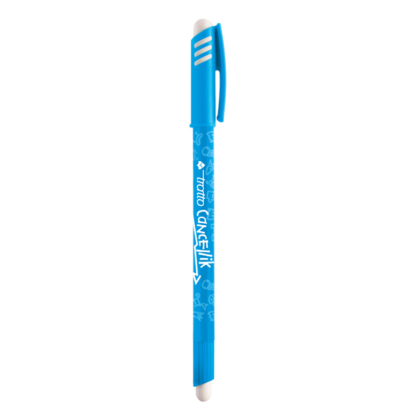 Penna a sfera cancellabile Cancellik - punta 1,0mm - azzurro  - Tratto