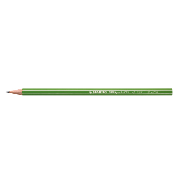 Matita in grafite Greengraph - gradazione HB - Stabilo - scatola 12 matite