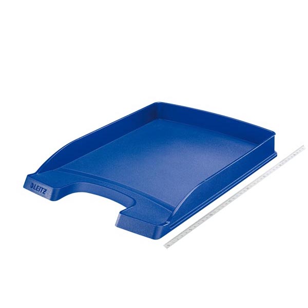 Vaschetta portacorrispondenza Leitz Plus Slim - 25,5x36x3,7 cm - blu - Leitz